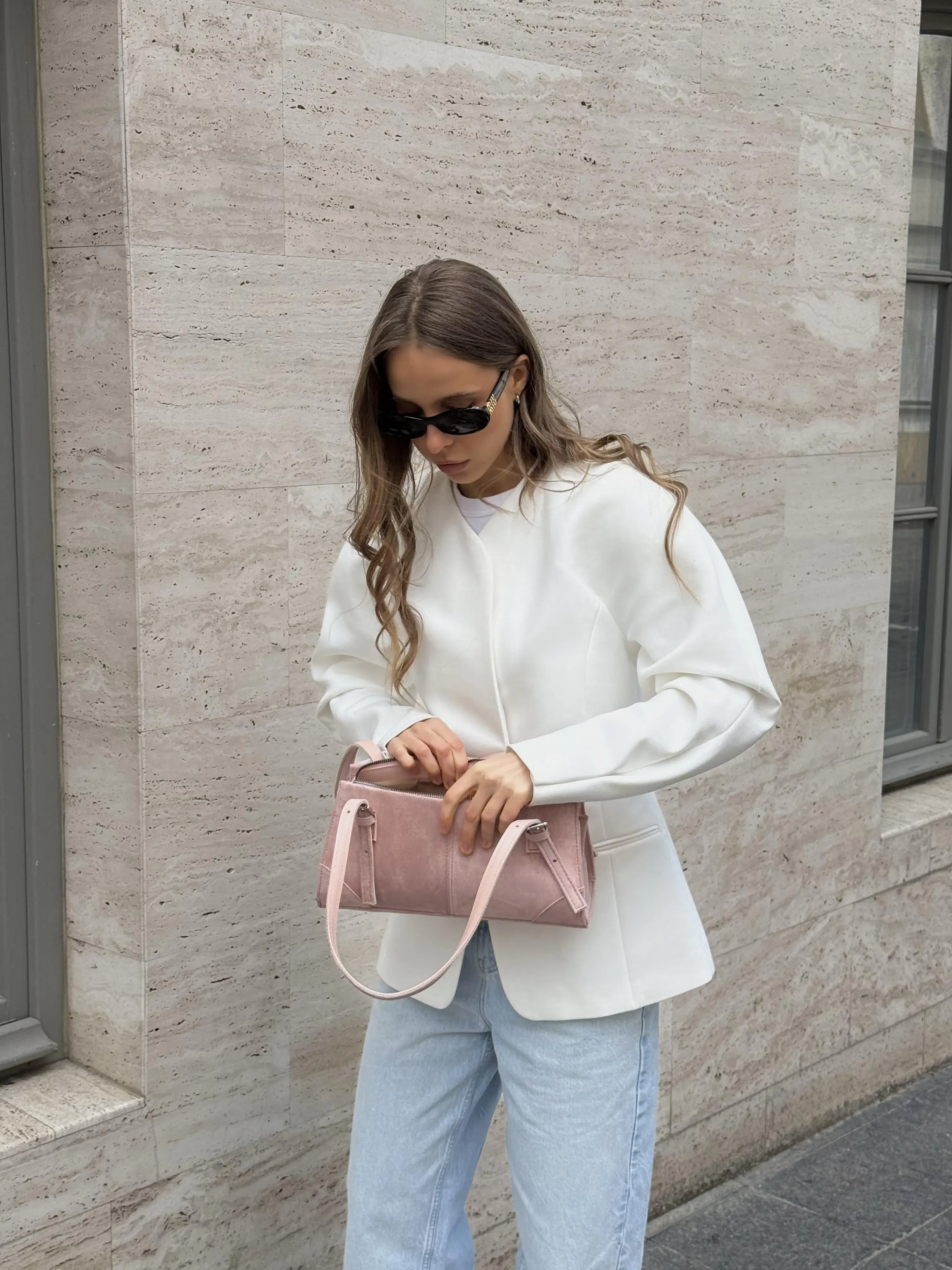 MIRA BAG SUEDE PINK